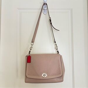 COACH LEGACY PERFORATED LEATHER ROMY CONVERTIBLE bag
